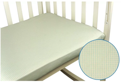Простынь для детской кроватки на резинке Руно, голубая, 120х60 см