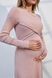 Cукня з теплого трикотажу для вагітних та годуючих Lively Yula mama, пудра, S
