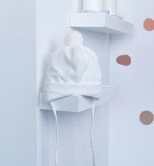 Шапочка демісезонна на осінь/весну Velour Kids Fantasy, молочна, Унісекс, 40-44