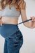 Джинси для вагітних Boyfriend Мамин дім, сині, 38