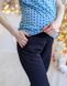 Пижама TRIANGLE для беременных и кормящих мам со штанами (голубой/чернильный), 42-44