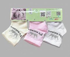 Носочки для девочки Короны BabyStarTex, х/б, 3 пари, Девочка