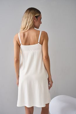 Комплект халат и сорочка для беременных и кормящих Yula mama, молочный, S
