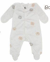 Комбинезон закрытые ручки Baby bear Minikin, футер, медвежонок, Унисекс, 56