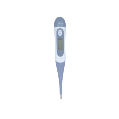 Термометр медицинский электронный Lindo 0+, серый