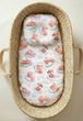 Набор для коляски наматрасник и подушка Babystartex, белый/зверюшки на облаке, Унисекс, для коляски