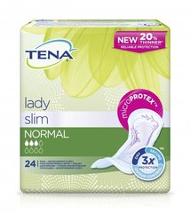 Прокладки післяродові урологічні Tena Lady Slim Normal, 1уп/24шт, 24, 3 краплини