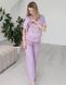 Пижама для беременных и кормящих мам с брюками (лиловый), 42-44