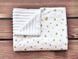 Плед дитячий з плюшу Babystartex, білий/золоті серця, Унісекс, 100*80, без утеплювача