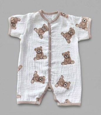 Муслиновый песочник для мальчика Babystartex, муслин, мишки_1, Мальчик, 62