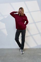 Джинсы для беременных с высокой джинсовой спинкой Leyton Yula mamma, серо-черные, S