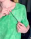 Сорочка на блискавці для вагітних та годуючих TIE-DYE (зелений), кулір, 46-48
