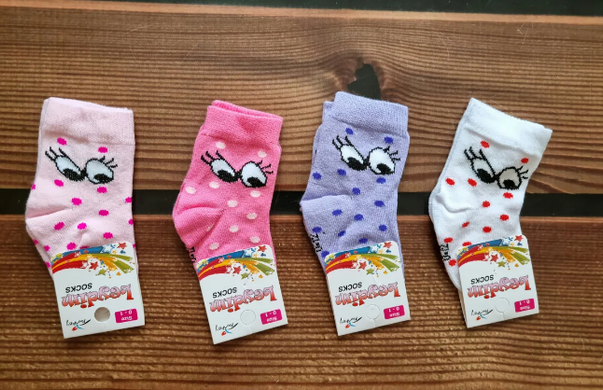 Шкарпетки для новонароджених BabyStarTex, х/б, девочка
