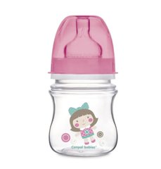 Бутылочка антиколиковая EasyStart Цветные зверушки Canpol Babies, 120 мл, Девочка, Розовый, 120мл