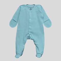 Комбінезон для новонароджених Baby Style Minikin, інтерлок (вафелька), Хлопчик, Блакитний, 56