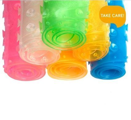Коврик противоскользящий для ванной Babyono, Мальчик, синий, 70х35