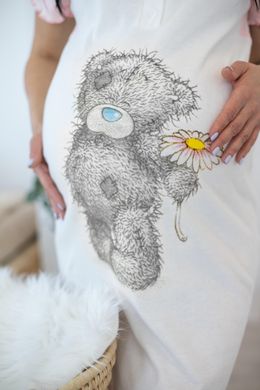 Рубашка для вагітних та годуючих мам "Teddy bear", інтерлок, 52-54