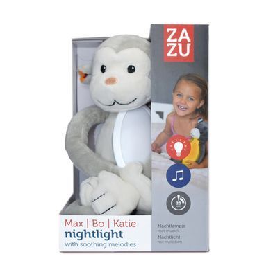 Мягкая игрушка ночник успокаивающая МАКС Обезьянка ZAZU, Унисекс