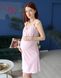 Сорочка на бретелях для вагітних та годуючих пастельний рожевий, кулір, 46-48