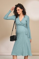 Сукня для вагітних та годуючих PAMELA Yula Mamma, полинь меланж, S
