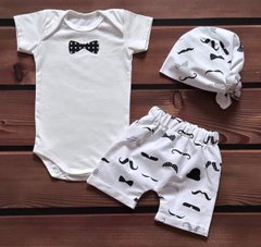 Комплект боді шорти і бандана для хлопчика Babystartex, кулір, Хлопчик, 56-62