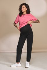 Стильні брюки МОМ для вагітних LONE Yula mama, чорні, M