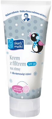 Крем зимовий з УФ-фільтром для немовлят та дітей SPF 20 Skarb Matki, 75 мл, 75 мл
