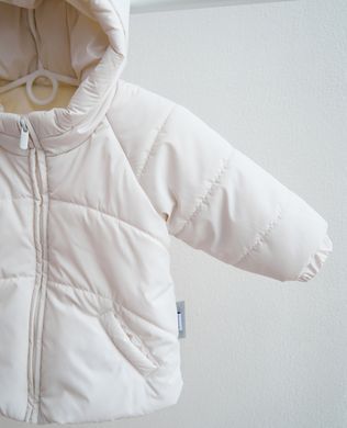 Тепла куртка дитяча демісезонна Wave Kids Fantasy, молоко, Унісекс, 74