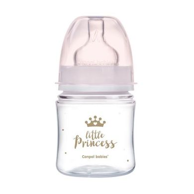 Пляшечка антиколікова EasyStart Royal baby Canpol babies, 120 мл, Дівчинка, Рожевий, 120мл