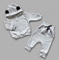 Комплект бомбер та штани Babystartex, сірий, Унісекс, 56-62