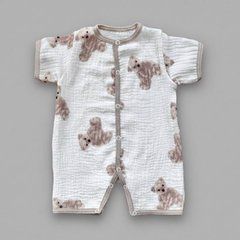 Муслиновый песочник для мальчика Babystartex, муслин, мишки , Мальчик, 56