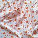 Пеленка ситец BabyStarTex, 100x80 см, белая/мишка с красным сердечком, 1шт