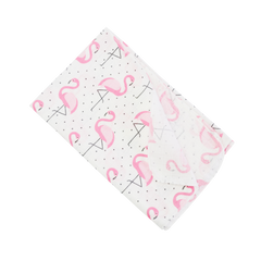пелюшка муслінова рожевий фламінго 75*90 см, Minikin, Дівчинка, 75*90