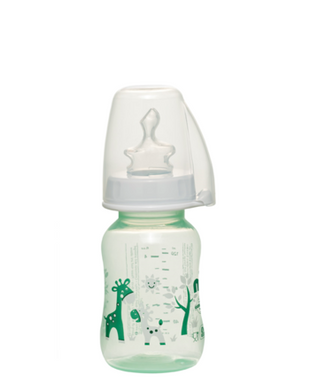 Бутылочка с силиконовой соской S Nip, 125 мл, Унисекс, Зелёный, 125мл