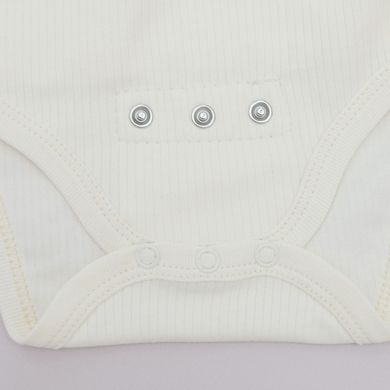 Комплект зростаючий боді штанці та шапочка SIMPLE Minikin, інтерлок, Унісекс, молочний, 50-56