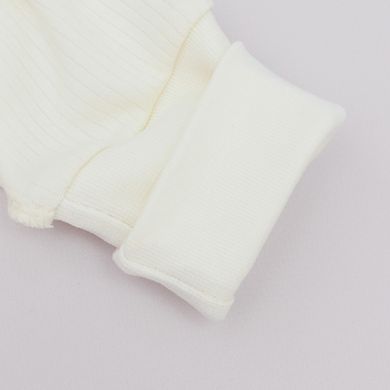 Комплект растущий боди штаны и шапочка SIMPLE Minikin, интерлок, Унисекс, молочный, 50-56