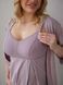 Комплект халат и сорочка для беременных и кормящих Soft & Lace Мамин Дом, аметист, XS