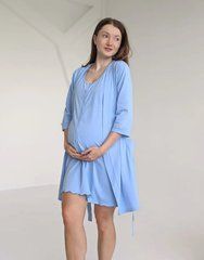 Комплект в роддом для беременных и кормящих (голубой), кулир, 50-52
