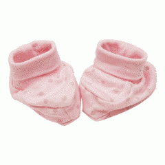 Пинетки для малышей Minikin, розовые/горох