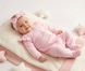 Комплект на виписку для дівчинки комбінезон та пов'язка Babystartex, інтерлок, рожевий, Дівчинка, 56