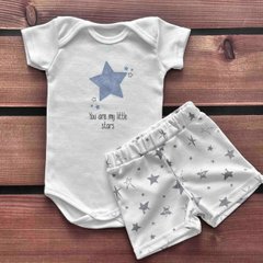 Комплект боди и шорты Маленькая звездочка Babystartex, интерлок, Унисекс, 56-62