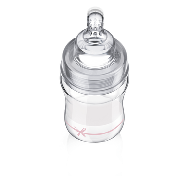 Бутылочка стеклянная для кормления Diamond Glass Baby Shower Lovi, 150 мл, Мальчик, Голубой, 150мл