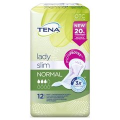 Прокладки послеродовые урологические Tena Lady Slim Normal, 1уп/12шт, 12, 3 капли