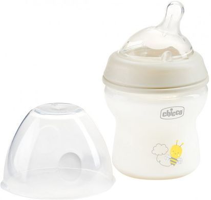 Бутылочка для кормления пластиковая Chicco Natural Feeling Color 150 мл 0 м+, Унисекс, Бежевый, 150мл