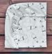 Простынь для детской кроватки на резинке Babystartex, 120х60см, хлопок, белая/бутылочки, Унисекс
