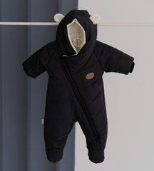 Демисезонный теплый комбинезон для малышей Bellissimo Kids Fantasy, черный, Унисекс, 62