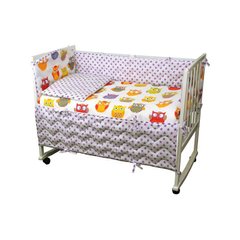 Комплект спальний в дитяче ліжечко "Сови" (4 предмети) Руно