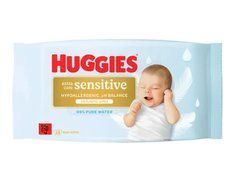 Вологі серветки для немовлят Huggies Pure Extra Care Sensitive, 1уп/48шт, 48 шт