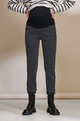 Стильні джинси Mom для вагітних IVONNE Yula Mama, чорно-сірий, S