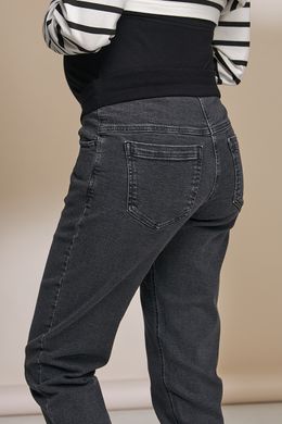 Стильные джинсы Mom для беременных IVONNE Yula Mama, черно-серый, S